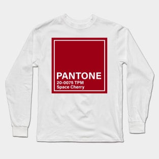 pantone 20-0075 TPM Space Cherry Long Sleeve T-Shirt